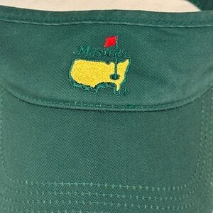 Masters Green Visor with Yellow Masters Logo NWT